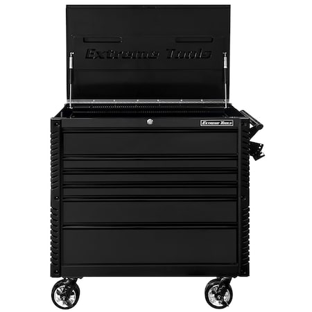 Extreme Tools Tool Cart, 6 Drawer, Black, 41 in W EX4106TCMBBK
